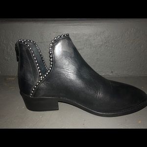 Steve Madden Studded Zip Ankle Booties